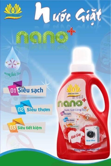 NƯỚC GIẶT, NƯỚC LAU SÀN, NƯỚC RỬA CHÉN NANO