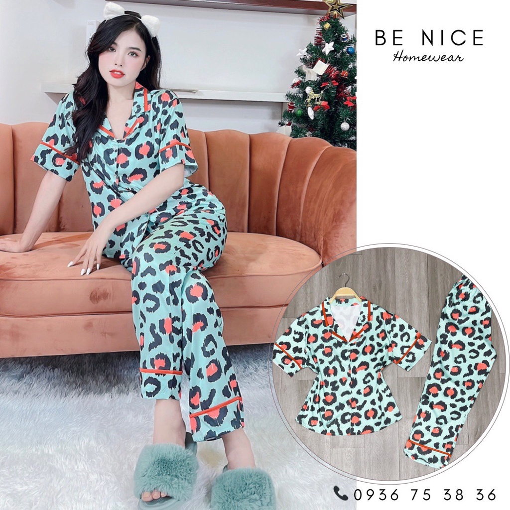 Bộ mặc nhà viền tay ngắn quần dài với nhiều họa tiết đáng yêu nhà Be Nice Homewear