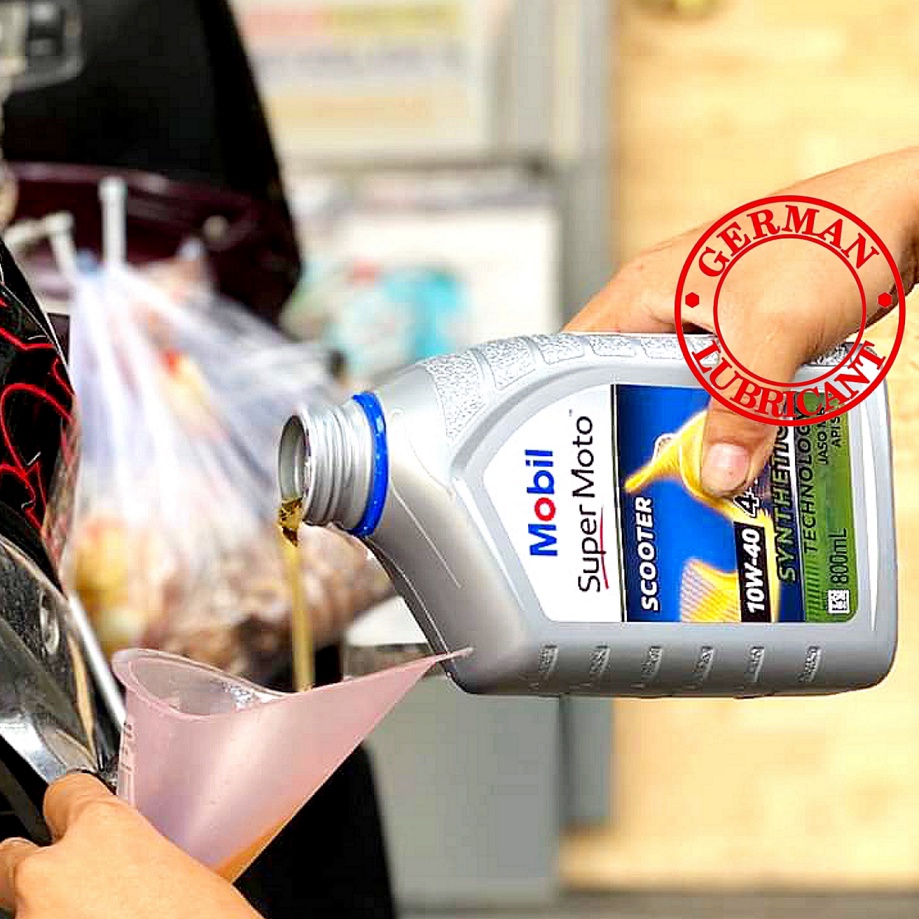 Thùng nhớt xe tay ga Mobil Scooter 10W30 - 10W40  - Thùng Mobil tay ga - Mobil 10W40 - Mobil 10w30