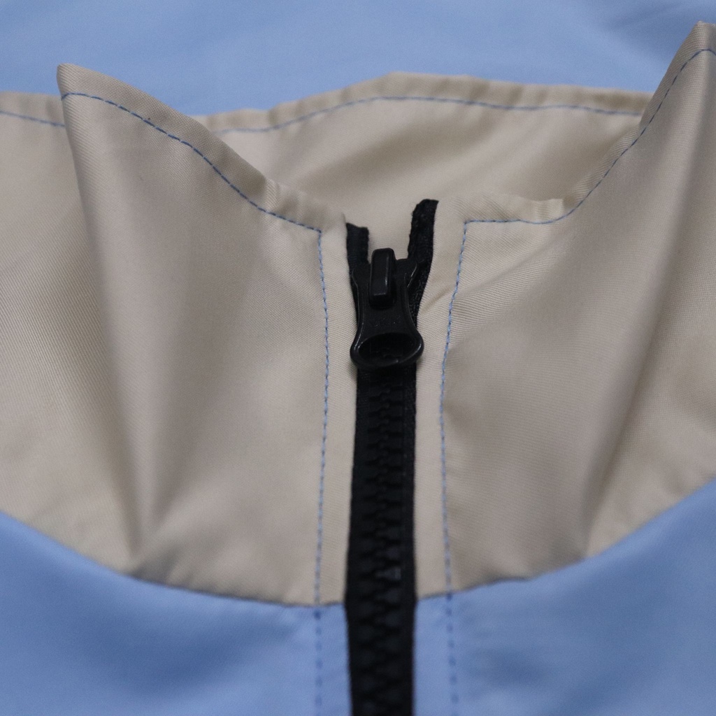 Áo Khoác Jacket Dù Unisex Form Rộng Local Brand iGB Basic Màu Xanh Dương Be