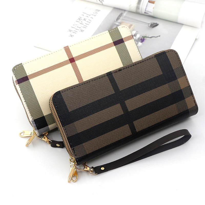 Ví Dài Da Pu Có Khóa Kéo In Họa Tiết Thời Trang Cho Nữ