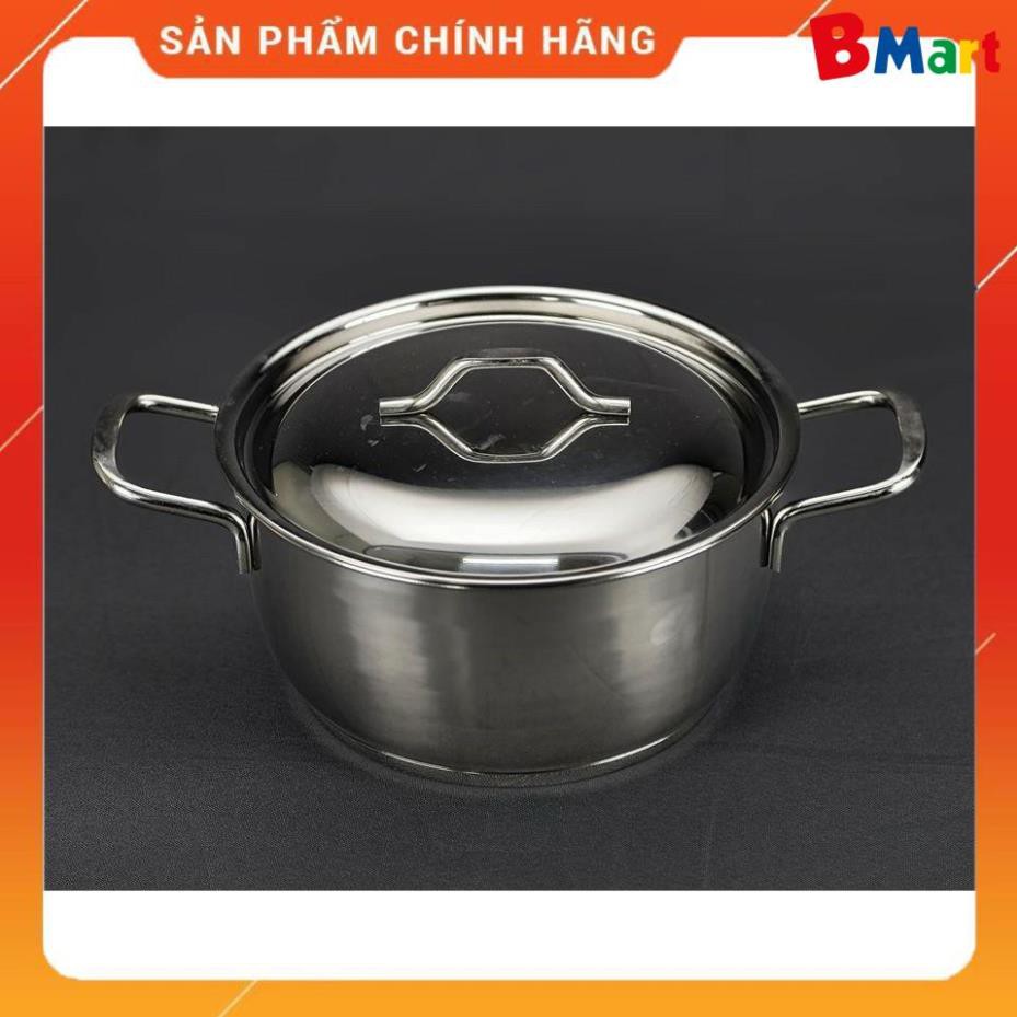 [FreeShip]  Bộ nồi FIVESTAR 5 chiếc 3 đáy nắp inox  - BM