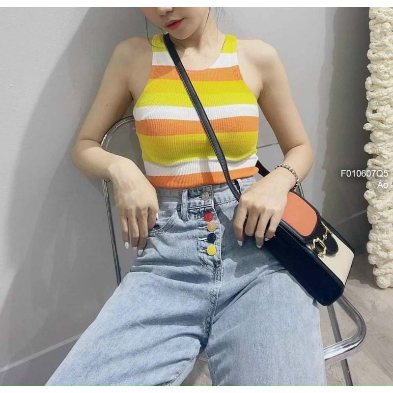 Áo thun croptop tay dài cá tính 1810