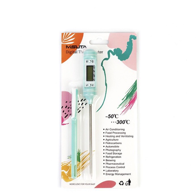 Nhiệt kế đo nước pha sữa, đo nhiệt độ nước, thức ăn Misuta