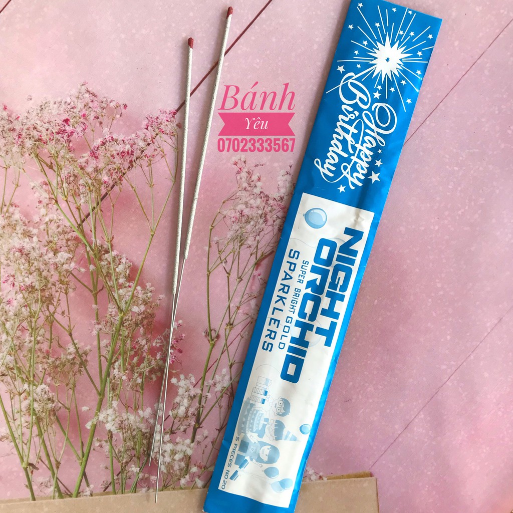 Nhang xẹt sinh nhật dài 30cm (túi 5 que) - SK23
