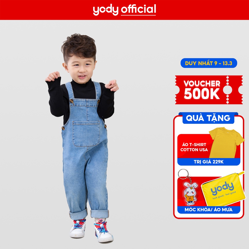 Quần yếm kid YODY túi doraemon dễ thương KID4294