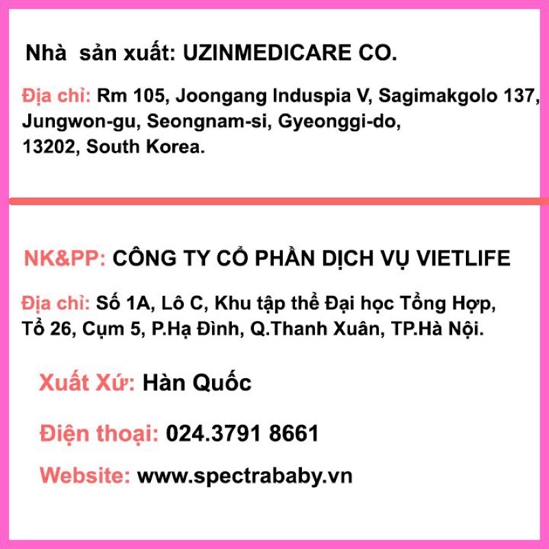 Bộ phụ kiện theo máy hút sữa Spectra