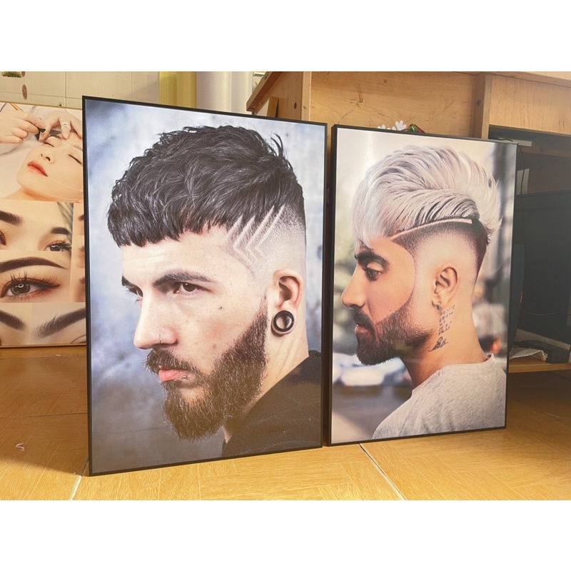 KHUNG TRANH TREO TƯỜNG TÓC NAM - BABER SHOP CHO SALON TÓC