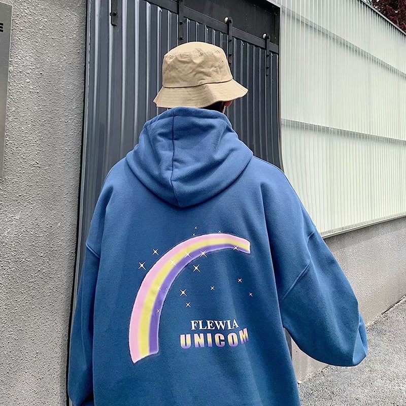 Áo Hoodie Họa Tiết Cầu Vồng Size M-5Xl Phong Cách Hàn Quốc Cho Nam | BigBuy360 - bigbuy360.vn
