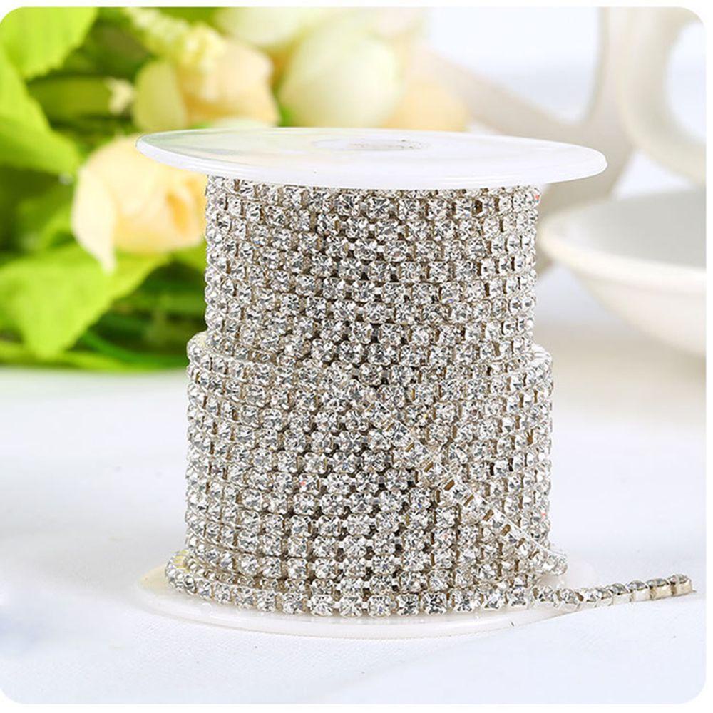 Dây Xích Trong Suốt 1 Hàng 2 Hàng 3 Hàng Trang Trí|Phụ Kiện Trang Trí Thủ Công Lấp Lánh Xinh Xắn