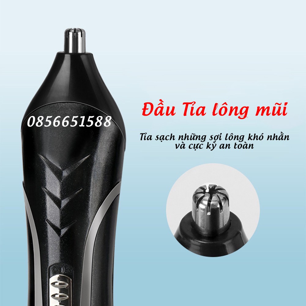 Tông Đơ Đa Năng 3 In 1 Kemei 1419 Tiện Lợi - 2 Đầu Cạo 1 Đầu Tỉa Mũi