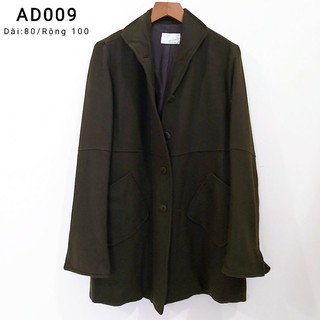 [Ảnh thật] Áo dạ dáng dài