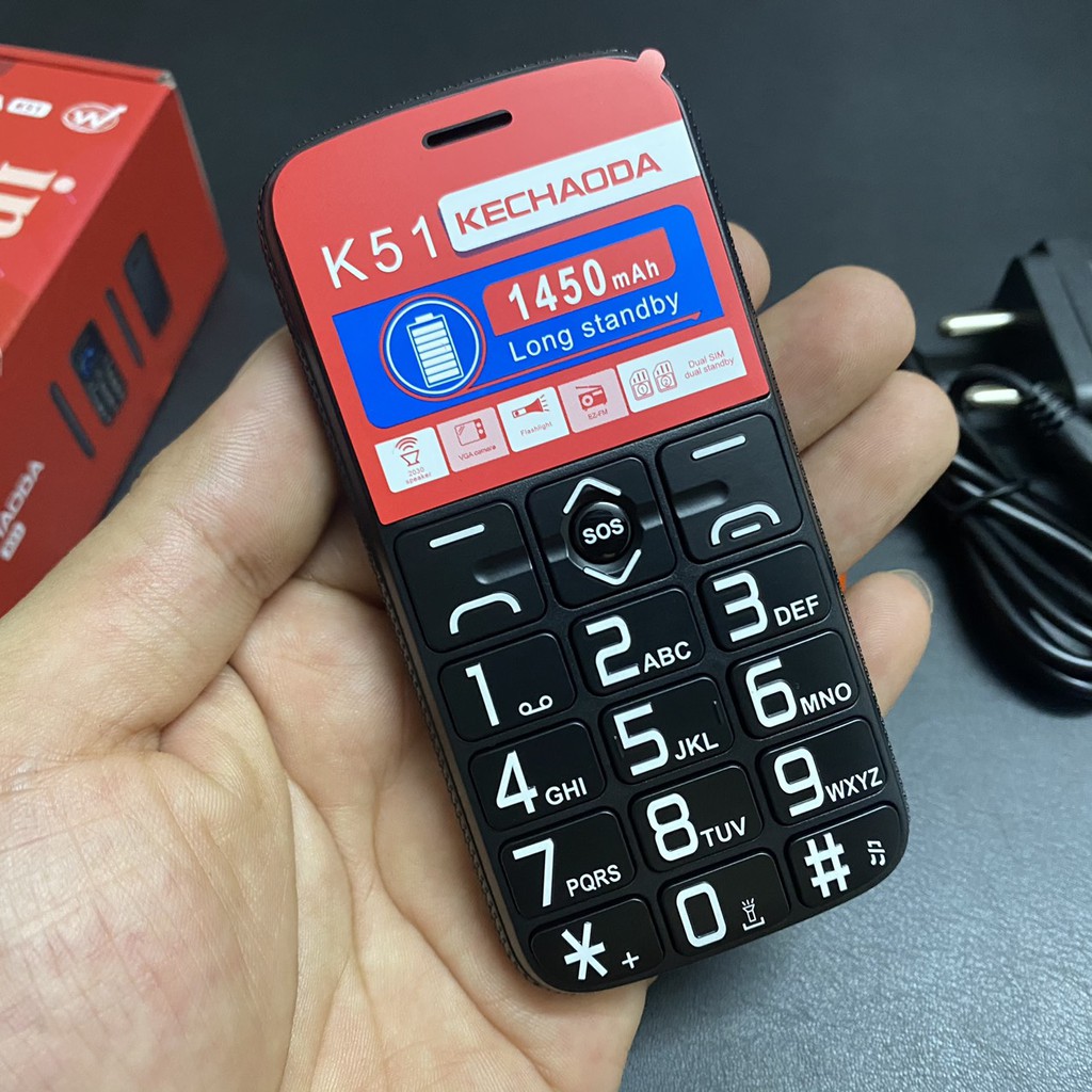 [Mã ELMS5 giảm 7% đơn 300K] Điện Thoại Người Già Kechaoda K51