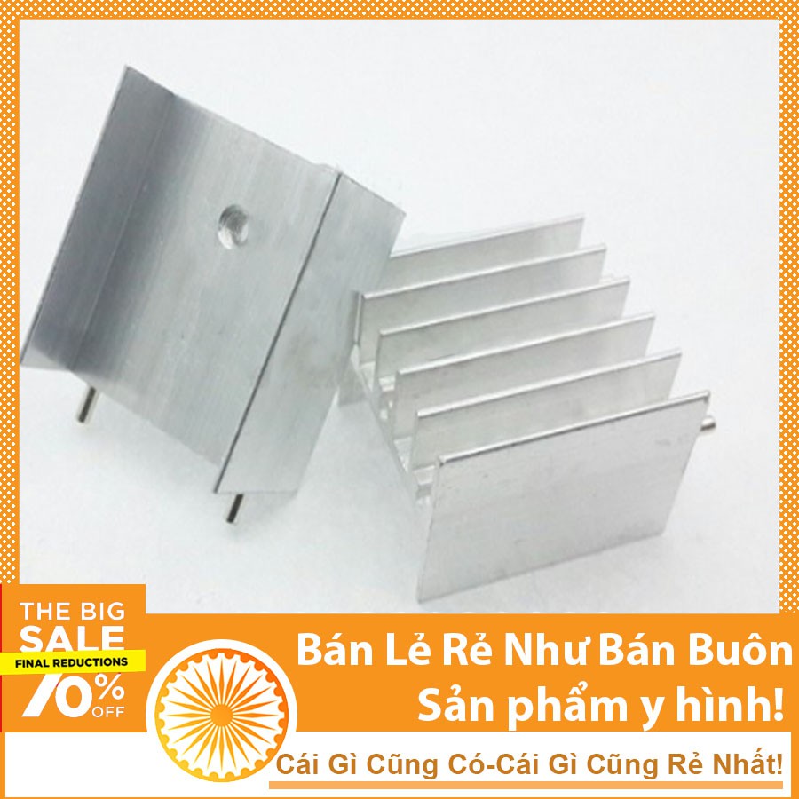 Miếng Tản Nhiệt Nhôm 78xx 21x15x10mm Màu Trắng