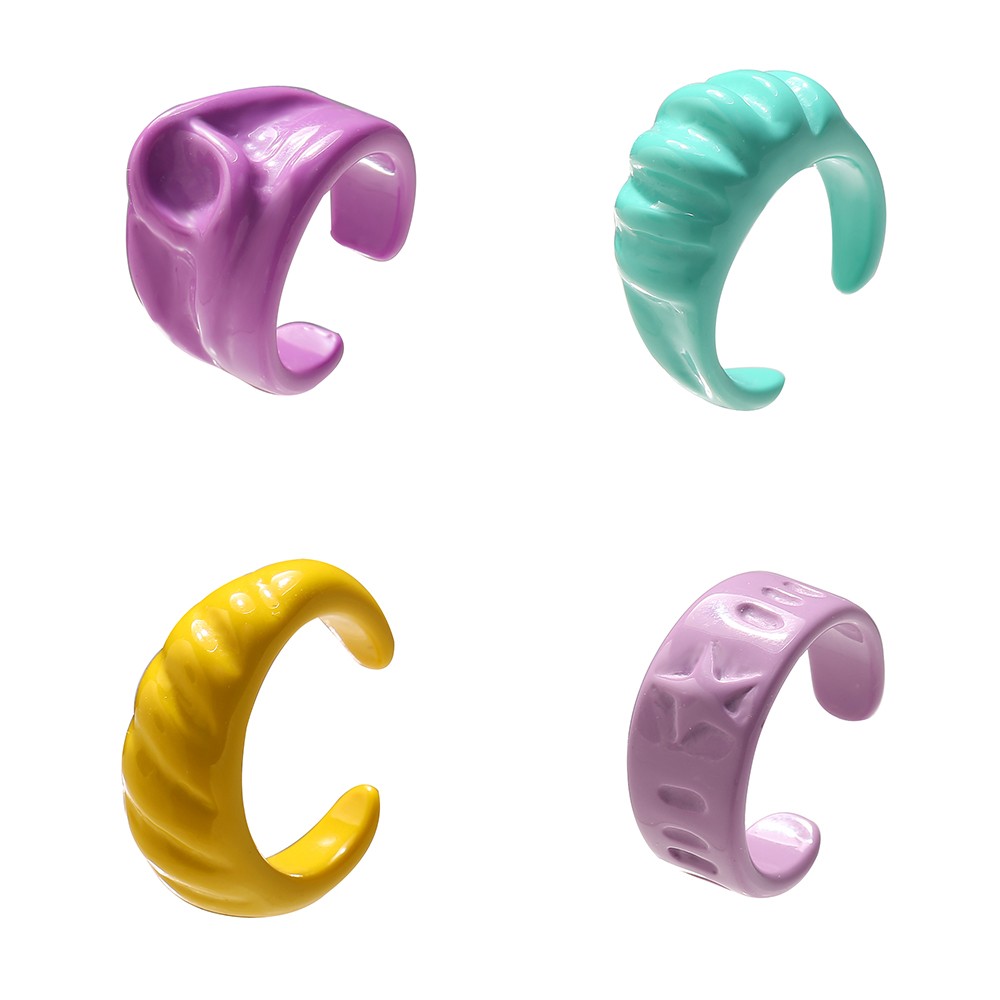 IF ME Nhẫn Không Đối Xứng Thiết Kế Điều Chỉnh Được Thời Trang Dành Cho Bạn Nữ