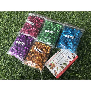Bộ 10 vòng đeo chân chim Cu gáy 6.5mm