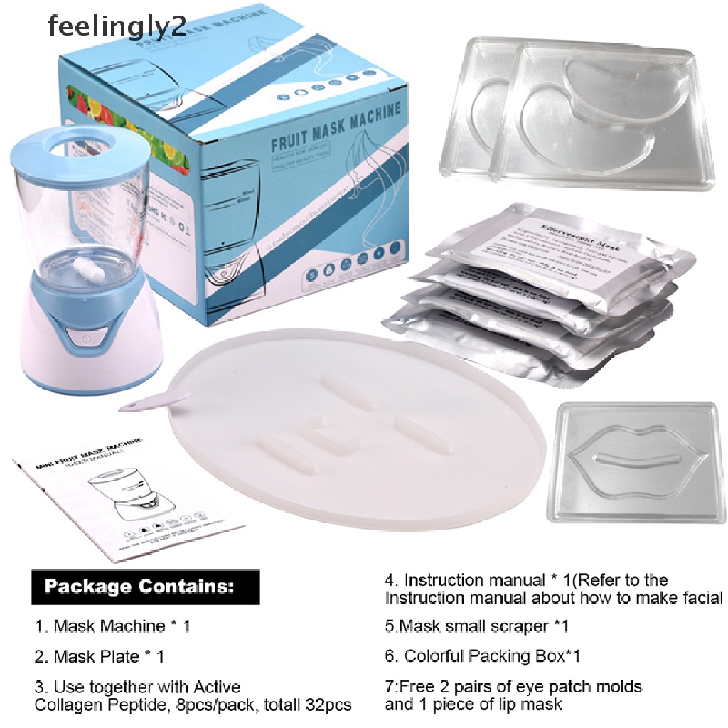 [Hàng mới về] Set máy và dụng cụ làm mặt nạ tự nhiên DIY tiện lợi dành cho spa