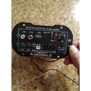 Bo mạch khuyêch đại âm thanh loa kéo 12v và 220V  - Mạch Crown  có Bluetooth