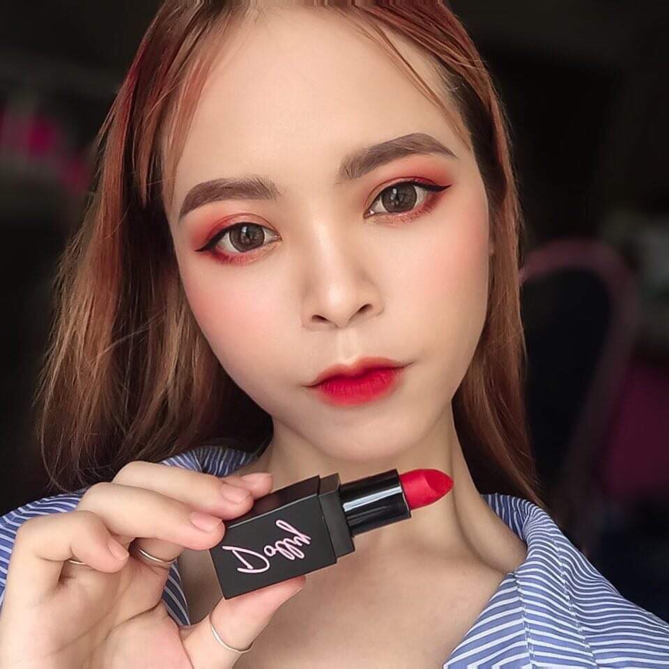 Son Thỏi, Son Lì, Son DOLLY Lâu Trôi, Không Chì, Chất Lượng Chính Hãng New Màu Đỏ cà chua