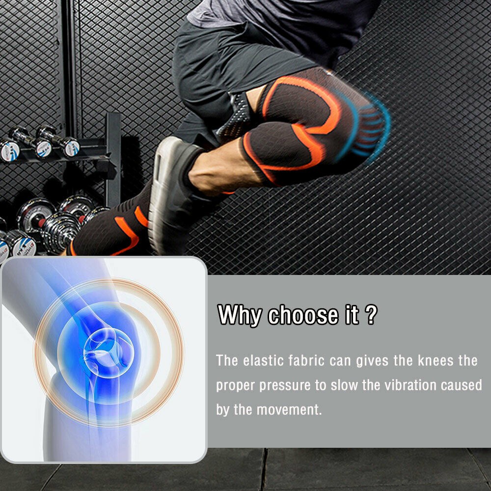 Đai quấn đầu gối hỗ trợ giảm đau chất liệu nylon co giãn nhiều màu sắc tùy chọn
