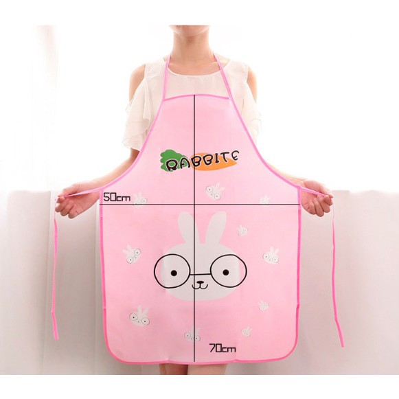 Tạp dề làm bếp in họa tiết voi/gấu trúc/thỏ đáng yêu | BigBuy360 - bigbuy360.vn