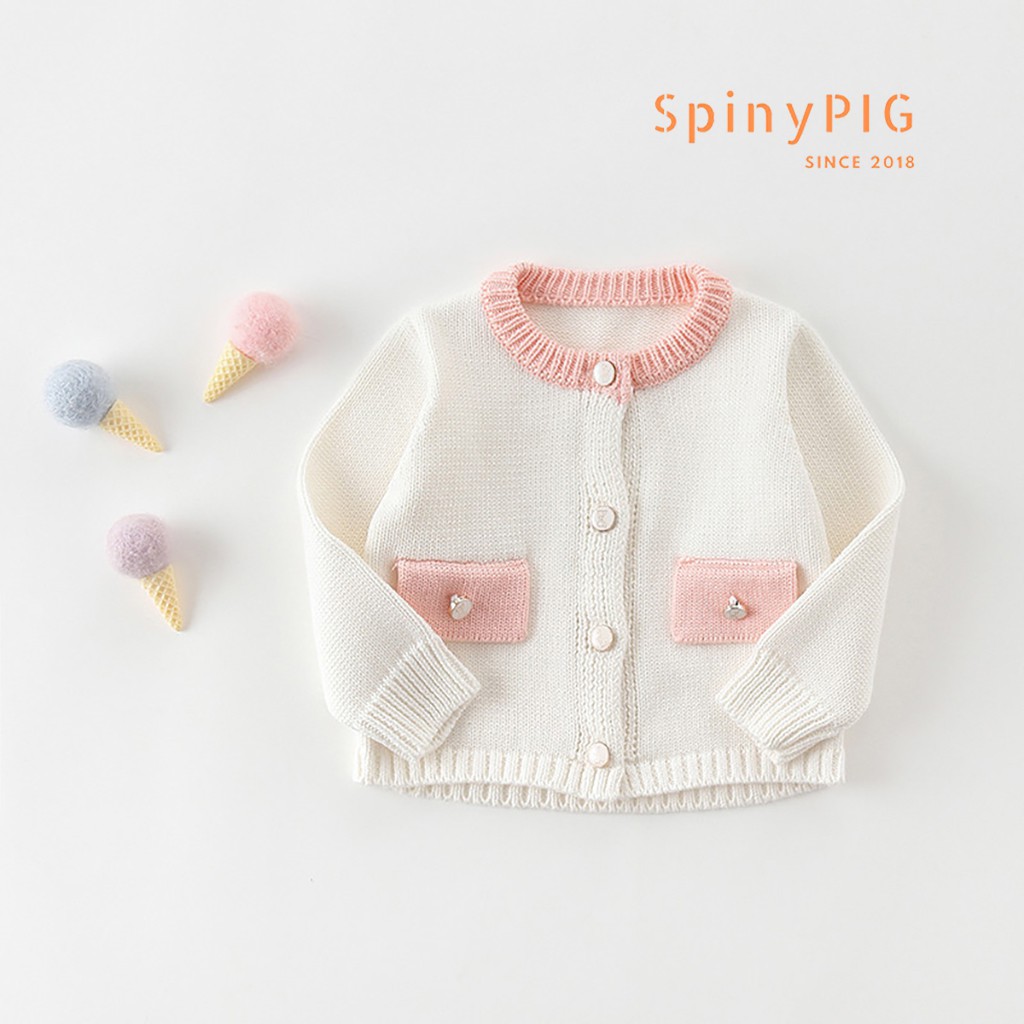 Bộ body và áo len cho bé 0-2 tuổi màu sắc cực kỳ tiểu thư