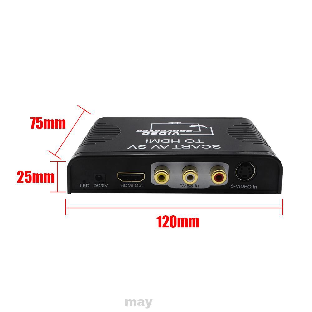 Hộp Chuyển Đổi Tín Hiệu Av Sv Scart Sang Hdmi 3 Trong 1 Cho Hdtv