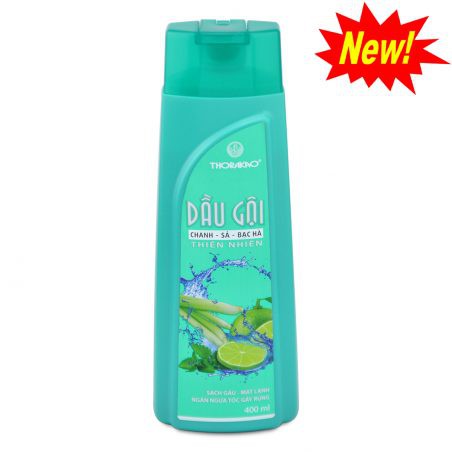 Dầu gội Chanh sả bạc hà Thorakao sạch gàu mát lạnh ngăn rụng tóc 400ml