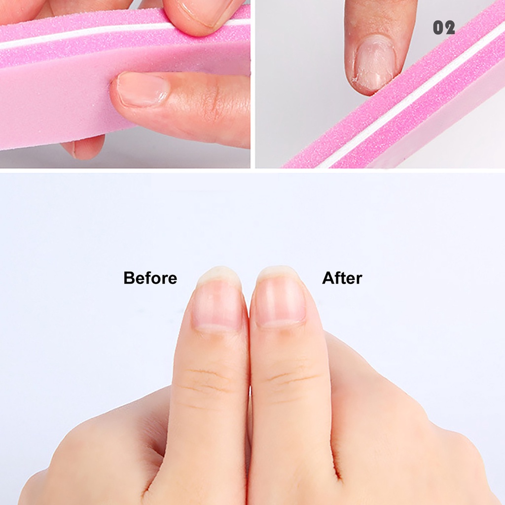 1 Set 10 Bông Xốp Đánh Bóng Móng Tay Tiện Dụng