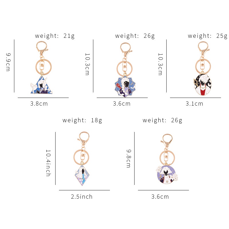 Móc Khóa In Hình Nhân Vật Anime Dễ Thương Cho Bé