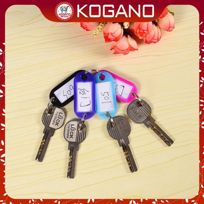 Móc khóa EDC KOGANO móc chìa khóa ghi chú, ghi tên, đánh dấu chìa khóa, vali, balo nhiều màu tiện dụng HG-001115