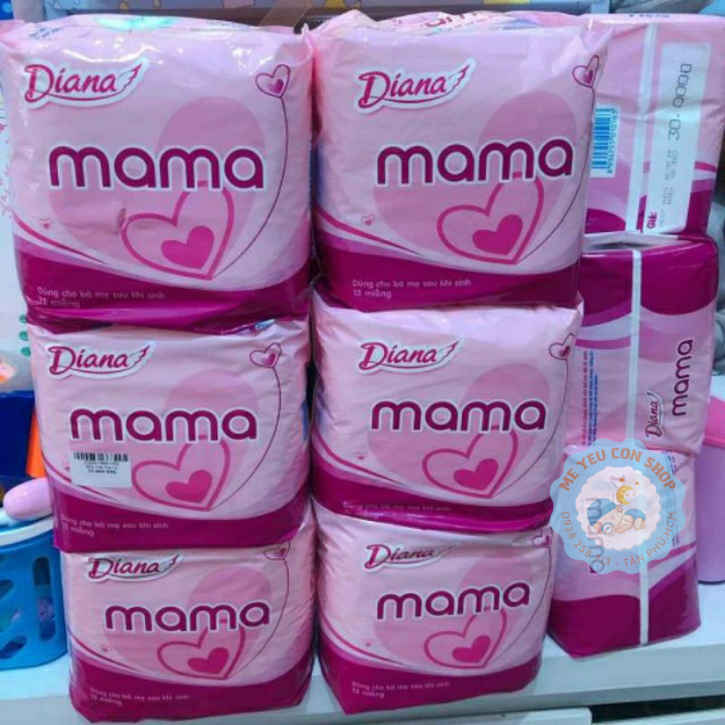 [HSD 2027] Băng vệ sinh MAMA DIANA dành cho mẹ sau sinh (Gói 12 miếng) (katydang)