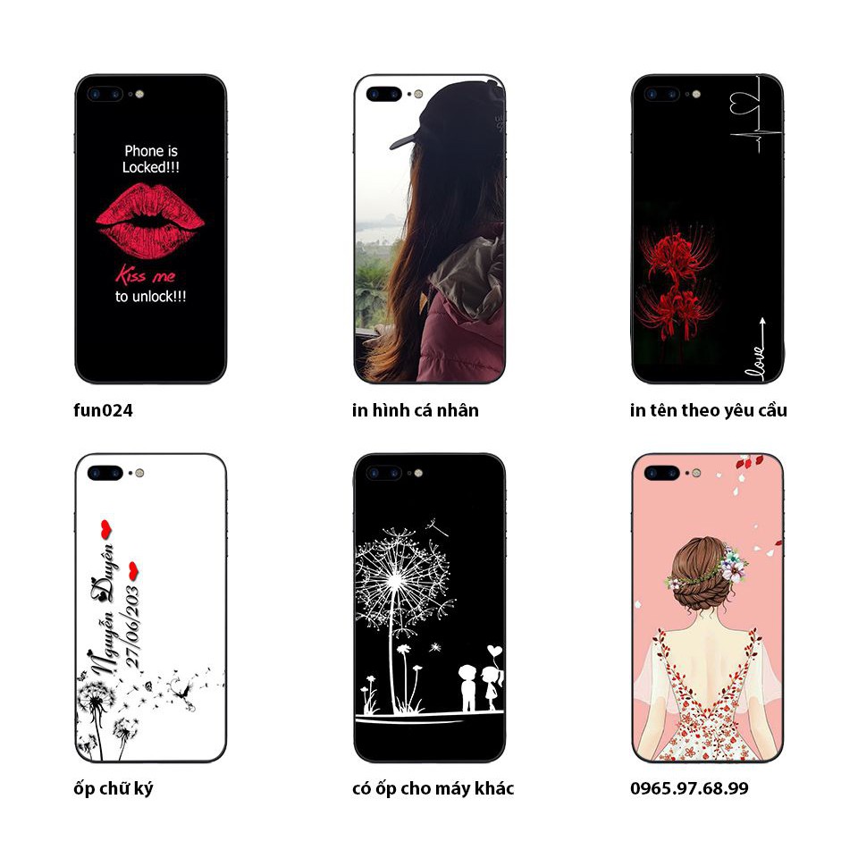 Ốp iPhone 7 Plus, 8pl hình kissme to unlock - fun024 (Ốp dẻo chống bẩn chống sốc)