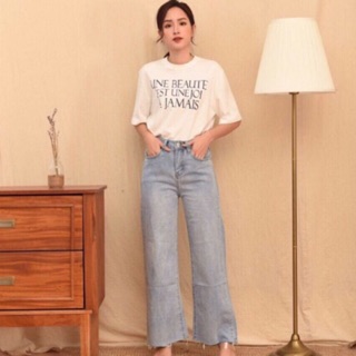 Quần Jeans Culottes Ngố Siêu Chất/ Ảnh Thật