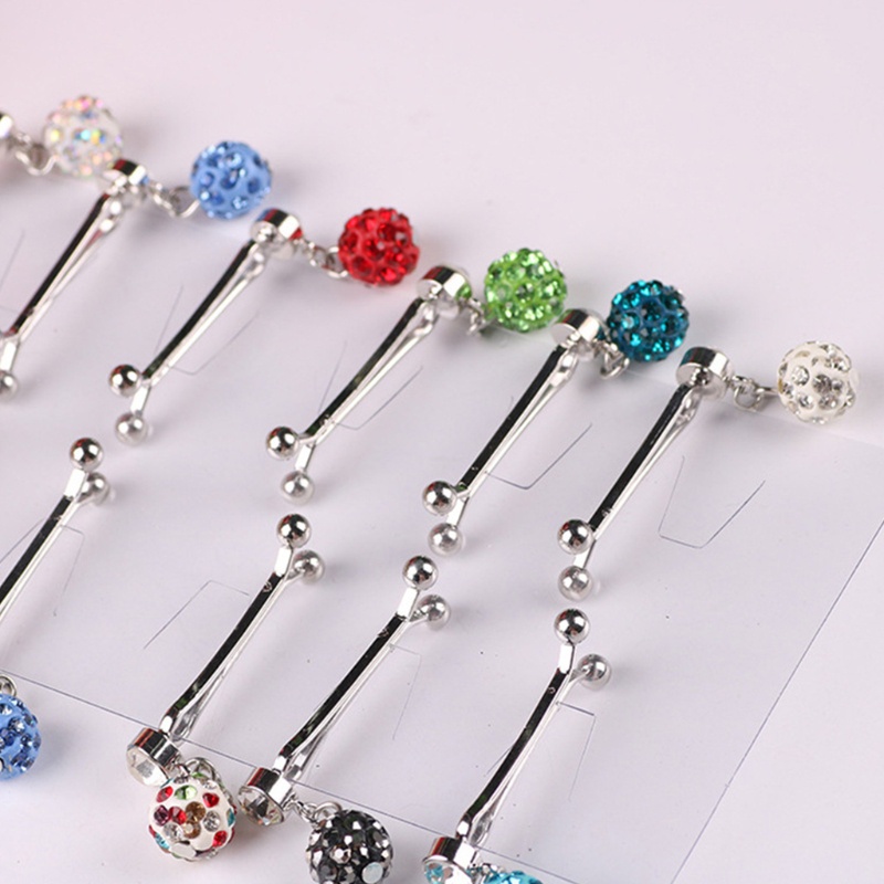 Set 12 Ghim Cài Khăn Choàng Chữ U Đính Đá Phong Cách Hồi Giáo