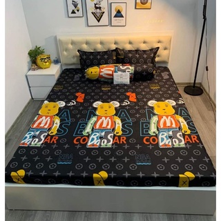 - bộ ga chun kèm 2 vỏ gối cotton poly - nhiều mẫu lựa chọn