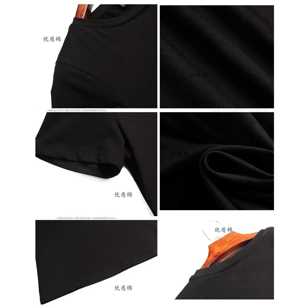 Áo thun tay ngắn dáng rộng phối ren đính đá thời trang mùa hè cho phụ nữ trung niên