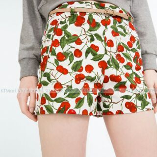 Short cherry Zara dư xịn