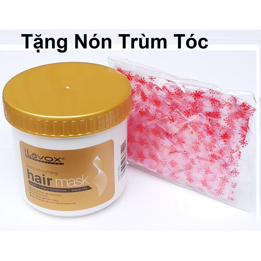 Hấp dầu tinh chất Nano Collagen Suôn Thẳng  Lavox 500ml + Nón Trùm Tóc