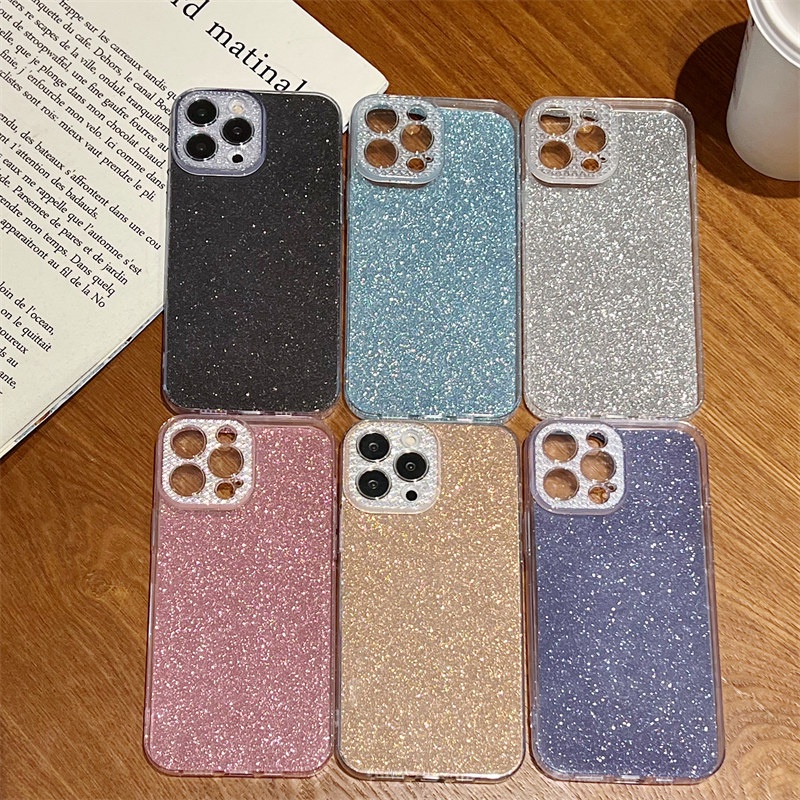 Ốp Điện Thoại Đính Kim Cương Mạ Điện Cho iphone 13 12 11 Pro MAX XS MAX