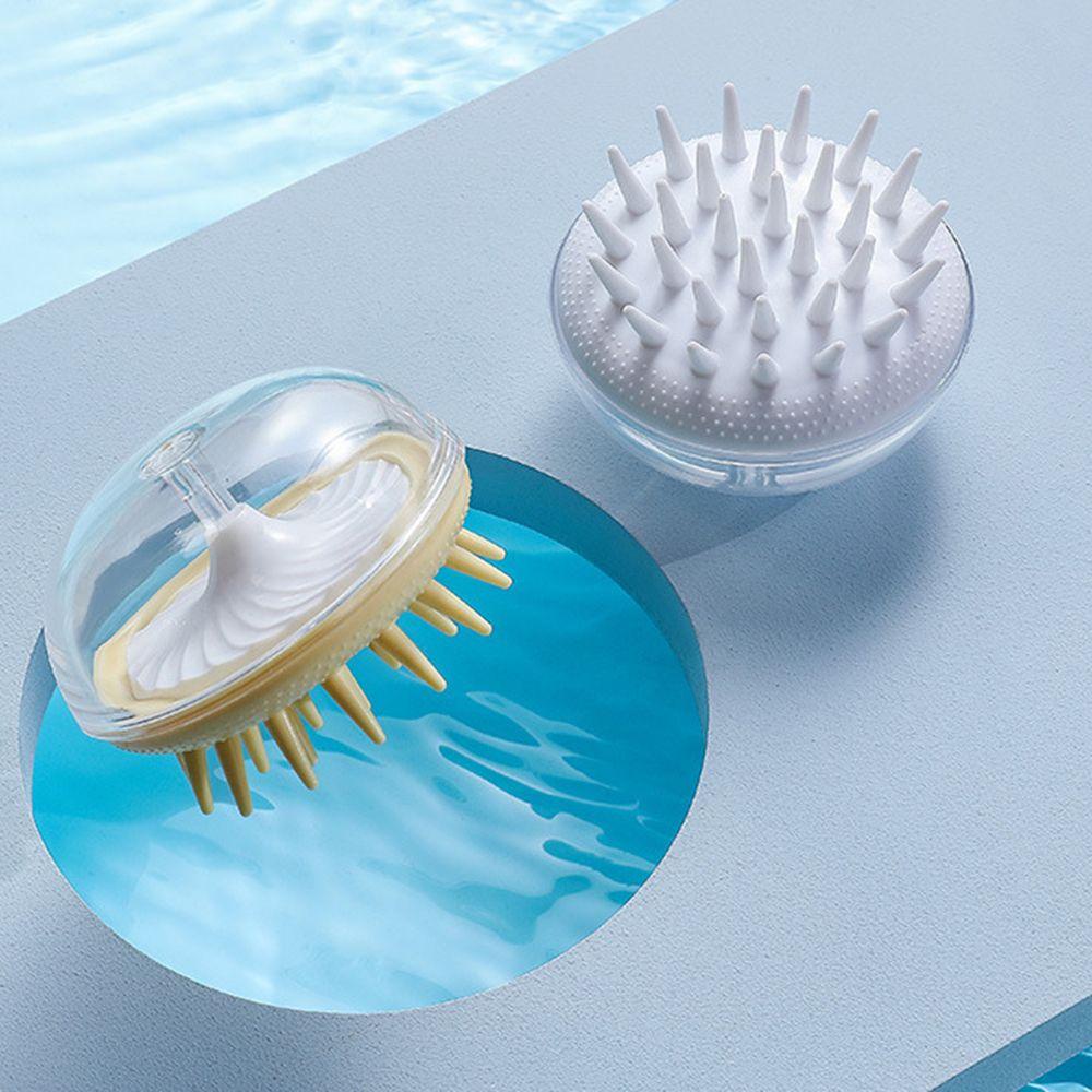 Bàn Chải Silicone Massage Da Đầu Khi Tắm