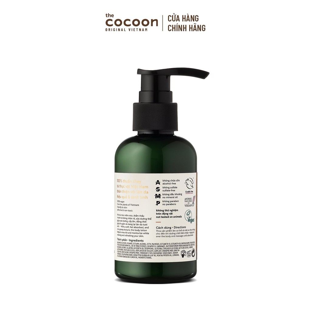 Sữa dưỡng thể khuynh diệp & bạc hà Cocoon làm mềm da và thư giãn 140ml | BigBuy360 - bigbuy360.vn