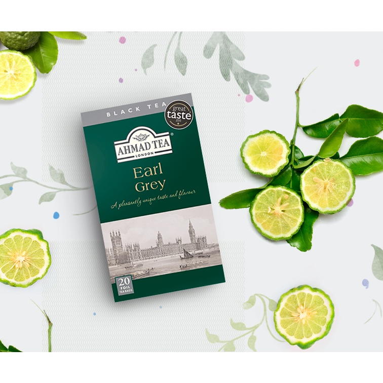 TRÀ AHMAD ANH QUỐC - BÁ TƯỚC  - Earl Grey - Khách sạn, nhà hàng tiện dùng có bao thiếc riêng