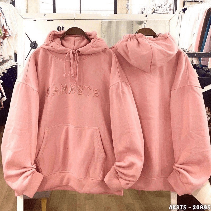ÁO KHOÁC HOODIE NỮ THÊU HỌA TIẾT CHỮ CHẤT LIỆU CAO CẤP ĐẸP Y HÌNH
