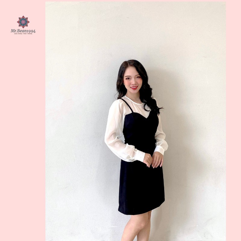 [Váy Thiết Kế] Váy yếm liền áo Basic - Phong cách Hàn Quốc mới nhất 2020 - VD016