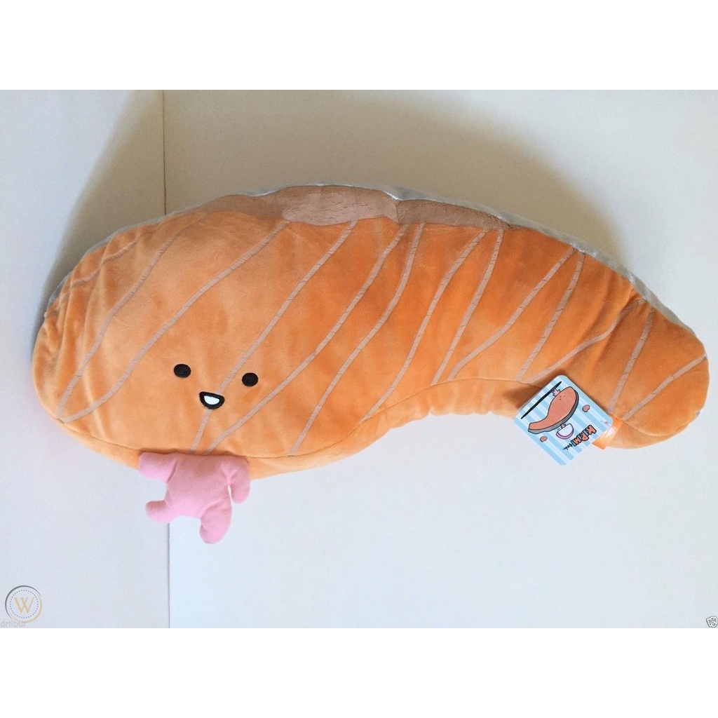 [Sanrio] Gấu bông phi lê cá hồi chan Sanrio Kirimi Kirimi-Chan Giant Plush Toy Salmon Fillet chính hãng Nhật Bản