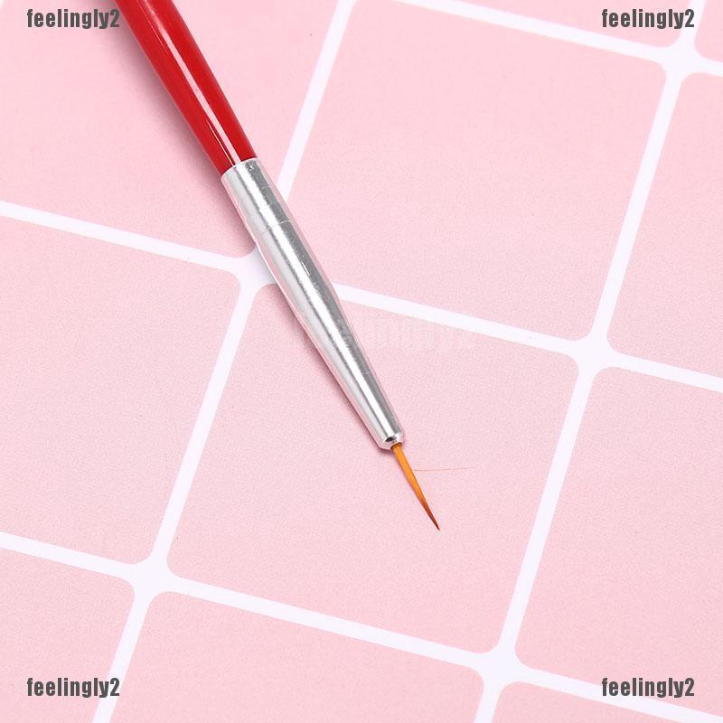 ❤Mặt Trời❤ Set 3 Cọ Vẽ Móng Tay Siêu Mỏng