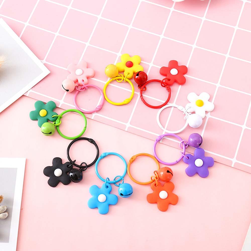 Móc Khóa Hình Chuông Hoa Màu Sắc Ngọt Ngào Phong Cách Hàn Quốc