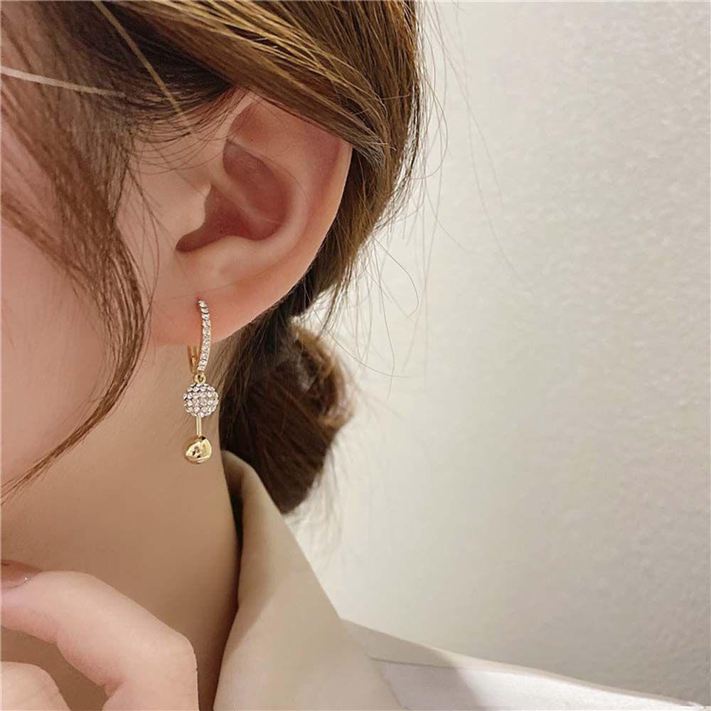 Bông Tai Hình Tròn Phong Cách Retro Ngọt Ngào|Phụ Kiện Trang Sức Bằng Hợp Kim Thời Trang Dành Cho Nữ