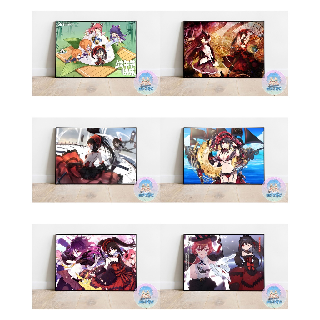 TRANH POSTER A3 TOKISAKI KURUMI (10) ANIME MANGA DATE A LIVE CHẤT LIỆU GIẤY CAO CẤP - 2D TỘC SHOP